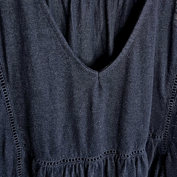 Anthropologie Malaga V-neck Black Tiered Tunic Size XS - Picture 11 of 13